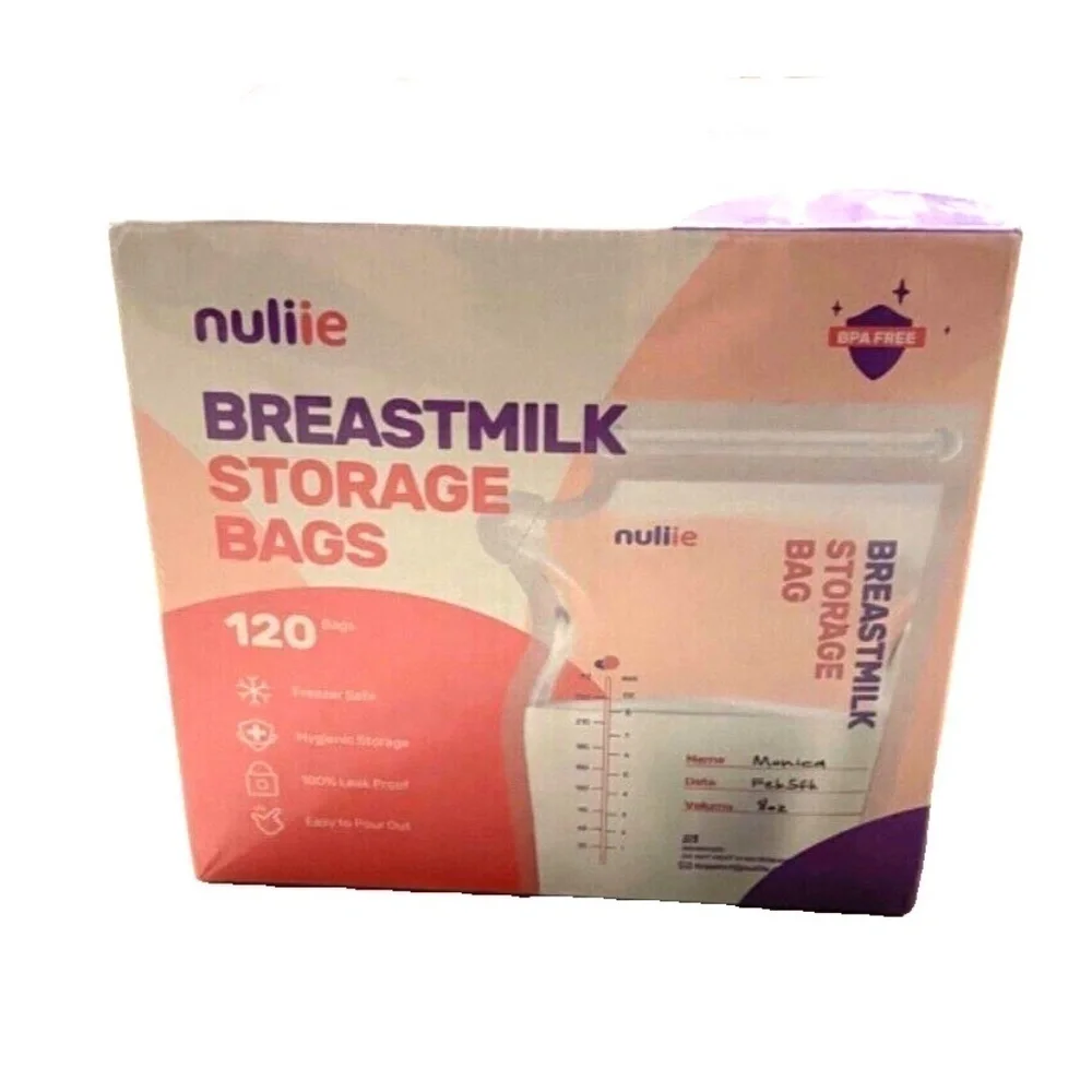 Breastmilk Storage Bags, No-Leak, 120 Count Pack of 1 NEW‎ 120 Pcs Temp-Sensing